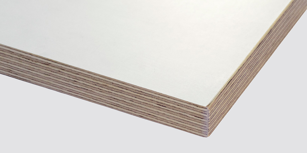 MDF wit met multiplex rand